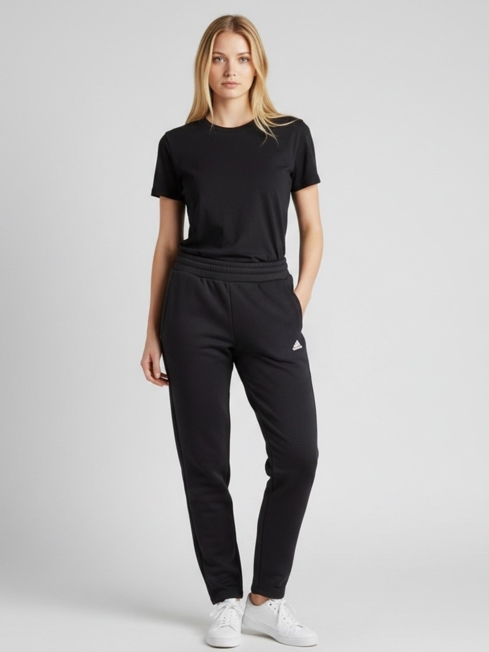 Adidas FL Taper Pant NWOT | Large • Black Fleece Joggers • Tapered Fit Comfort